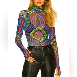 AFRN Zadie Semi sheer top.  Size XS.